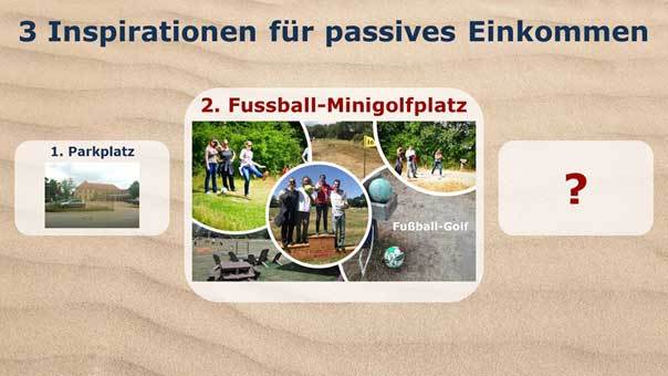 Passives Einkommen Fussball-Minigolf